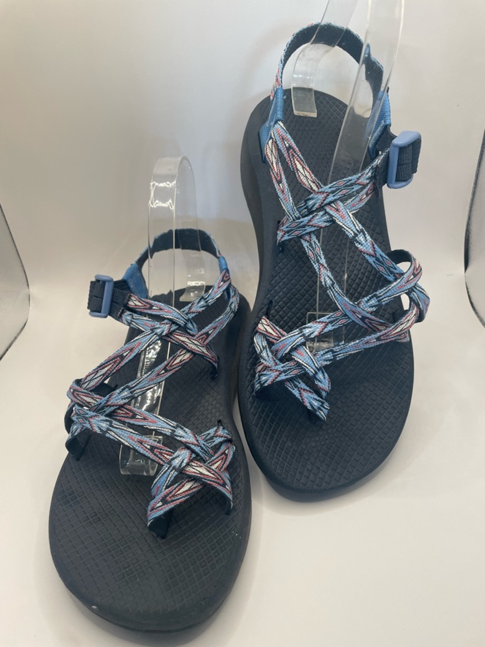 CHACO Multicolor Strappy Hiking Sandals - Navy Footbed